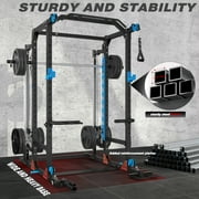 ULTRA FUEGO Multifunctional Full Power Cage Rack with Cable Crossover, Smith Machine, LAT-Pull Down, Squat System for Home Gym
