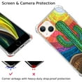 thumbnail image 5 of Cactus Desert Case Compatible with iPhone 14,Aesthetic Art Design TPU Bumper Cover Case, 5 of 6