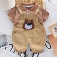 thumbnail image 4 of Futezty Toddler Boys Clothes Summer Outfit Sets, Summer Kids Baby Boys Girls Letters Print Top+Bear Print Shorts Outfits Set, 4 of 4
