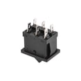 thumbnail image 4 of Interruptor de palanca mini barco interruptor de palanca negro para barco coche marino 6 pines ON/ON AC 250V/6A 125V/10A, 5 piezas, 4 of 4
