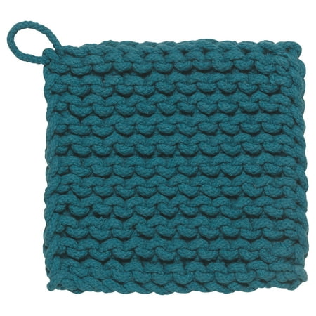 Crocheted Pot Holder - Now Designs/Danica Teal Crochet Pot Holder