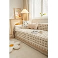 thumbnail image 2 of Nvzi Couch Cover Chenille Sofa Covers Sofa Towel Cover for Living Room Sofa Easy Fit Washable Furniture Sofa Protector 70.87*102.36inch (Khaki), 2 of 4