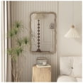thumbnail image 7 of Open Box COZAYH Curved Wood Frame Accent Mirror, Modern Farmhouse Wall Decor, Natural, 7 of 7