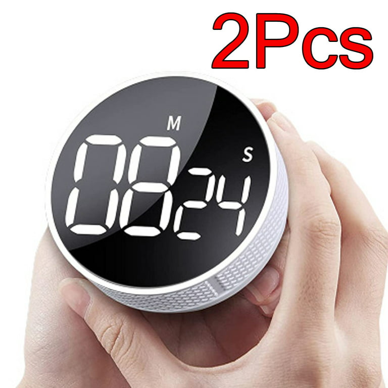 Round Rotary Timer,Pack of 2 Stopwatch LED Studying Meditation Countdown Kitchen Gadget - Walmart.com