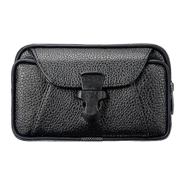 Riñonera vintage de piel sintética para hombre, funda para teléfono, cinturón deportivo, funda con trabilla para cinturón, funda para llevar, funda, monedero, 1