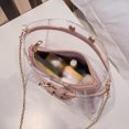 thumbnail image 5 of CAIXIA Messenger Bag For WomenLetter Print Transparent Jelly Crossbody Messenger Bag, Lightweight Casual Daily Shoulder Purse, 5 of 8