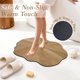 thumbnail image 5 of Alfombra de baño de tierra de diatomeas | Alfombra de baño de piedra de secado rápido | Diseño con vetas de madera | Alfombra absorbente de 40 x 60 cm para la entrada de la ducha y la bañera, 5 of 6