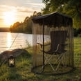 thumbnail image 3 of THOPBPRK Umbrella for Chair , Chair Mesh Cover Protective Bug Net for Camping Fishing and Backyard Relaxation Portable Shield for Outdoor Seating and Patio Furniture Accessories, Black Size:S, 3 of 6