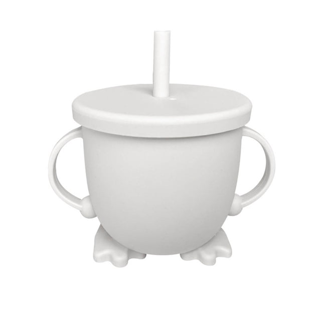 2025 Double Ear Antidrop Silicone Snack Straw Cup Portable Sippy Drinking With Lid For Travel Picnics Daily Use