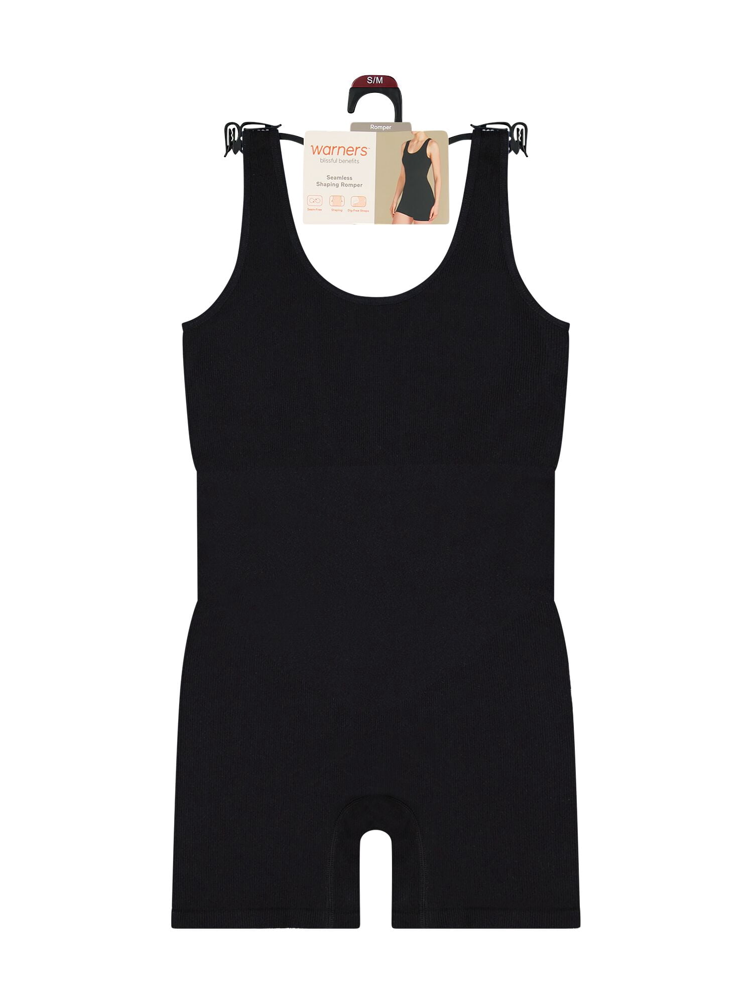 Warners Blissful Benefits Seamless Shaping Romper, 1-Pack, Sizes XS-3X