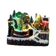 thumbnail image 3 of Caja de música de casas de pueblos navideños, decoración creativa, escena navideña, adorno de Navidad para gabinete, mesa de Festival, vacaciones en c Árbol de Navidad, 3 of 8