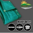 thumbnail image 3 of (Green) Super Heavy Duty Mesh Tarp Net Sail Sun Shade Awning and Fence Screen, 3 of 5