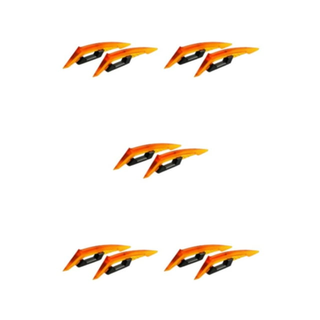 Maytalsory Aerodynamic Spoiler Wing Motorcycle Front Side Motorcycle Accessories 250SR Sticker Motorcycle orange 5Set