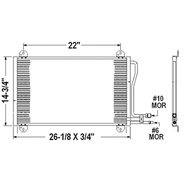2003-2006 Dodge Van Sprinter Ac Condenser With Heavy Duty Cool - CNDDPI3405