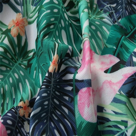 

dmqupv Girls Swimsuits Size 10 12 Chiffon Green Flower Loose Beach Sunscreen Bikini Blouse Swimsuit Swimsuit Swimwear A 3-4 Years