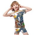 thumbnail image 4 of Tom And Jerry Boys 2-Piece Swimsuit Set, Short Sleeve Rash Guard & Swim Trunks, 4 of 7