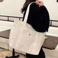 thumbnail image 6 of CHUMUD Women's Spring Summer Canvas Tote Bag - Large Unlined Lightweight Shoulder Bag for Commute, Travel & Casual, 6 of 9