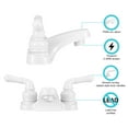 thumbnail image 4 of Dura Faucet Classical RV Lavatory Faucet - White, 4 of 5