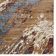 thumbnail image 3 of Linon Home Decor Illusions Area Rug Collection, Beige and Burgundy, 5' x 8', 3 of 5