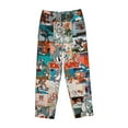 thumbnail image 4 of Tom And Jerry Women's Pajama Pants, Cartoon Ultra Soft Comfy Lounge Bottoms, Casual Sleep Pj Pants Sleepwear With Pockets Drawstring, 4 of 8
