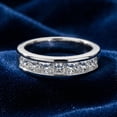 thumbnail image 2 of Pompeii 2Ct TW Men's Princess Cut Diamond Channel Set Wedding Ring Gold Lab Grown, 2 of 4