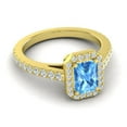 thumbnail image 3 of 2.95 Carat Natural Diamond Blue Topaz Gemstone Elegant Wedding Ring for Women Solid 18K Yellow Gold Size 3 by Diamond-Capitals, 3 of 8