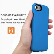 Apple iPhone 8, iPhone 7, iPhone 6 /6S Phone Case Slim Hybrid Shockproof Impact Rubber Dual Layer Rugged Protective Hard PC Bumper & Soft TPU Back Cover Blue Case for Apple iPhone 8, 7, 6S, 6