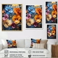 thumbnail image 4 of Designart "Medley Of Vibrant Pansies II" Pansies Floater Framed Canvas Prints, 4 of 5
