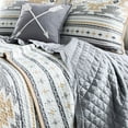 thumbnail image 3 of Paseo Road Desert Sage 3 Piece Aztec Tribal Reversible Cotton Quilt Set, Western Bedding, Full Queen, 3 of 7