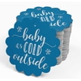 thumbnail image 4 of Inkdotpot Silver Foil Paper Hang Tags Baby It's Cold Outside Baby Shower Favor Tags 100 Pieces, 4 of 7