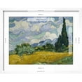thumbnail image 5 of Art.com Wheat Field with Cypresses, 1889 Giclee Print by Vincent van Gogh, White Frame Wall Art, 21" x 17", 5 of 5