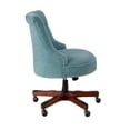 thumbnail image 3 of UrbanPro Wood Upholstered Office Chair in Aqua Blue, 3 of 5