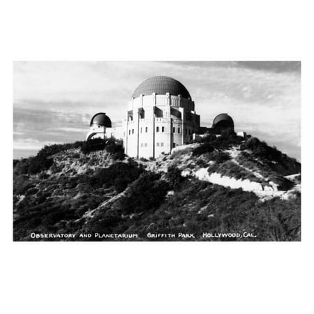 Hollywood, California - Griffith Park Observatory and Planetarium Print Wall Art By Lantern