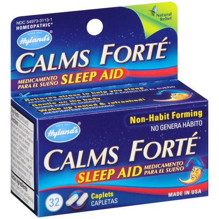 Hyland's Calms Forte Sleep Aid Tablets, Natural Stress Relief Sleep, 32