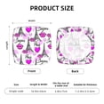 thumbnail image 6 of Square Chair Cushions Cover, Tower flower purple Elastic Office Chair Cover for Dining Chairs with Ties and Removable Cover, Desk Chair Seat Cushion Protectors set of 6, 6 of 7