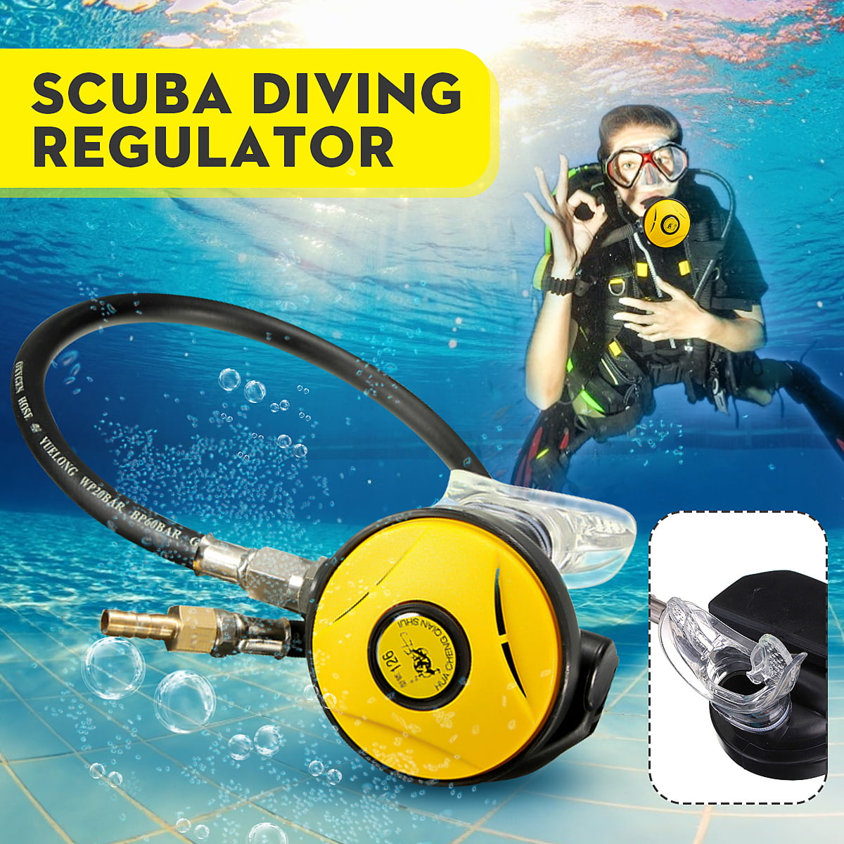 USA Seller 360 Degree Scuba Dive 2nd Stage Regulator Octo Swivel Connector 