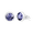 Amethyst, variant on EARRING GRACE STUD BERMUDA BLUE
