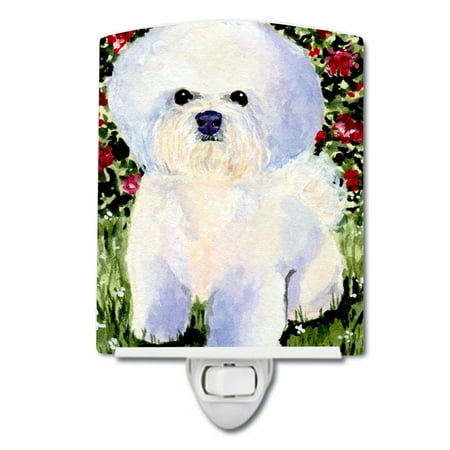

Caroline s Treasures SS8914CNL Bichon Frise Ceramic Night Light 6x4x3 multicolor