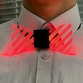 thumbnail image 3 of Colorful LED Acrylic Bow Tie Change 7 Lighting Colors Men Flashing A, 3 of 6