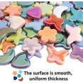 thumbnail image 6 of Glass Mosaic Tiles for Crafts Bulk,200g Mosaic Glass Pieces, Butterfly Star Moon Heart Flower Shape Glass DIY Stained Glass Kit, Mosaic Charm Ornament(7.05 Ounce)$$Art & Craft, 6 of 9