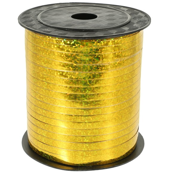 Monyance metallic ribbon Golden Crimped Curling Ribbon Roll for Easter, Wedding, and Decor(3.54X3.54X3.54Inches)