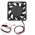 thumbnail image 3 of 2025 New Upgrade Cooling Fan Mini 10mm X Fan 2Pcs Computer 40mm 2-pin Small 12V Brushless CPU Fans CPU, Dual Ball Bearing, 3 of 7