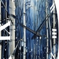thumbnail image 5 of Designart "Mystic Moonlight Birch Woods I" Landscapes Oversized Wall Clock, 5 of 5