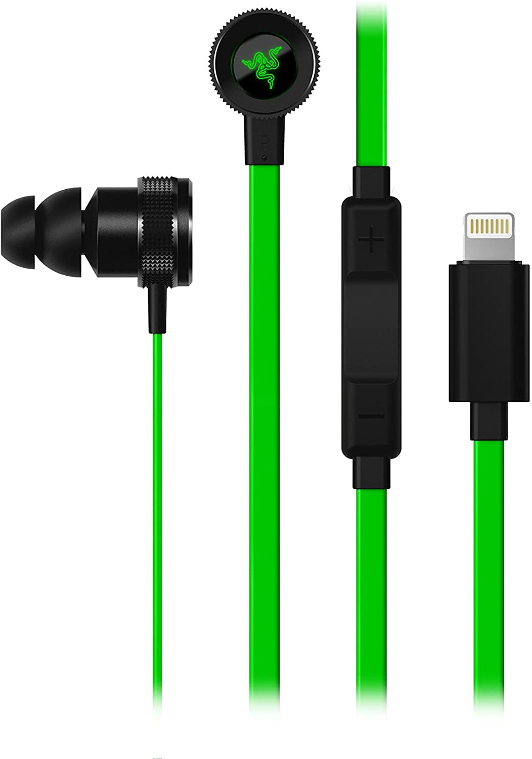 Razer Hammerhead Earbuds For Ios Dac Custom Tuned Dual Driver Technology In Line Mic Volume Control Aluminum Frame Lightning Connector By Visit The Razer Store Walmart Com