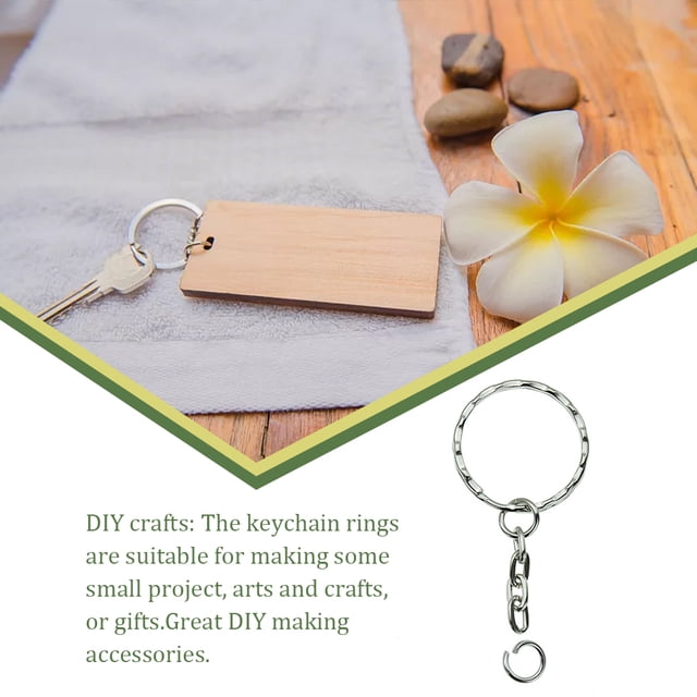 VONKY Key Chain Rings Screw Locking Hook Link Car Keys Split Hanging Parts Tools Loops Jewelry Making Accessories embossing ring