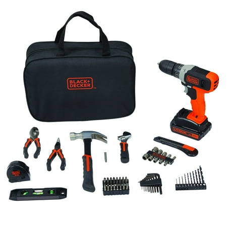 BLACK+DECKER 20-Volt MAX Project Kit 75-Piece, (Best Soccer Warm Up Drills)