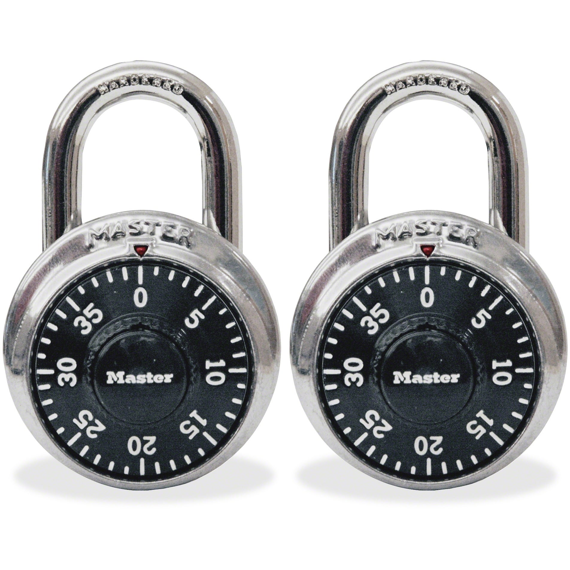 Master Lock 1500T Black Standard Dial Combination Padlocks 2-Pack QTY 4 