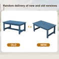 thumbnail image 3 of SERWALL Outdoor Patio Coffee Table, 37.8" x 22.8" HDPE Weatherproof, Navy, 3 of 12