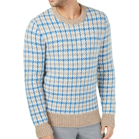 Michael Kors Mens Guncheck Pullover Sweater, Multicoloured, XX-Large