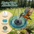 thumbnail image 4 of Solar Cascade Hanging Bird Bath Fountain Outdoor Solar Hanging Bird Bath Fountain,attracts Hummingbirds,garden Decoration for Wildlife Landscape Yard Nature Lovers Porch Backyard Outdoor, 4 of 7